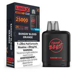 Level X - Flavour Beast Boost - G2 Pod - BANGIN' BLOOD ORANGE