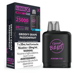 Level X Flavour Beast Boost G2 Pod - GROOVY GRAPE PASSIONFRUIT