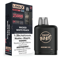 Level X - Flavour Beast Boost - G2 Pod - WICKED WHITE PEACH