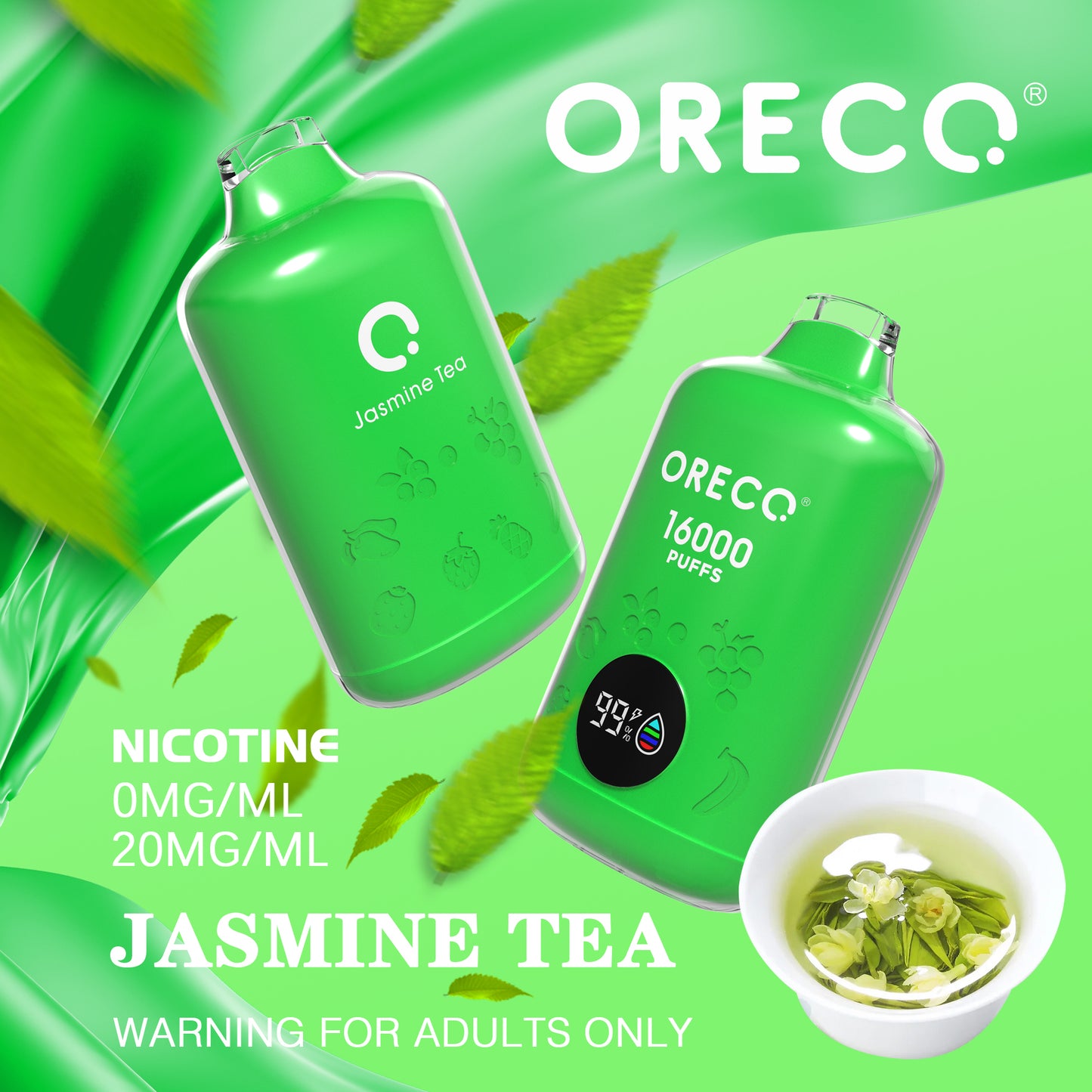 Jasmine Tea 16000 (Nicotine Free)