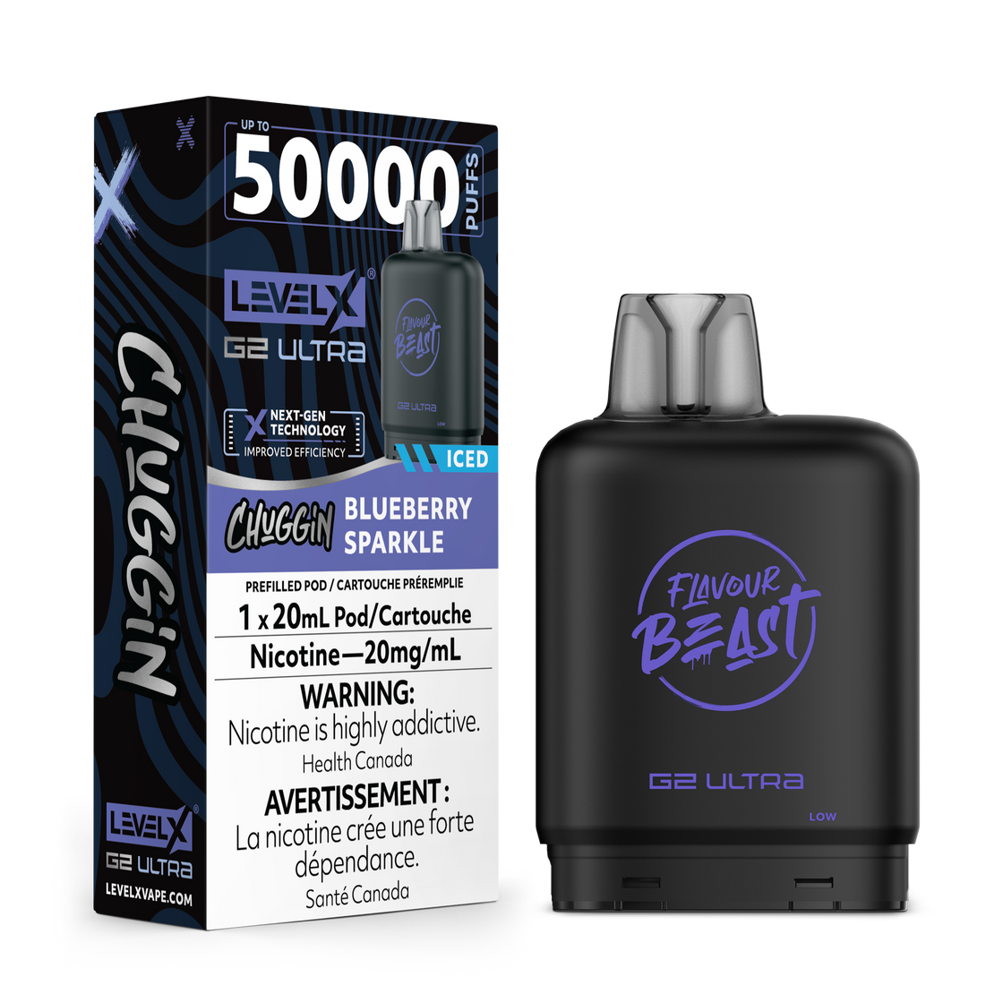 Level X G2 Ultra Pod - Flavour Beast - Blueberry Fizz
