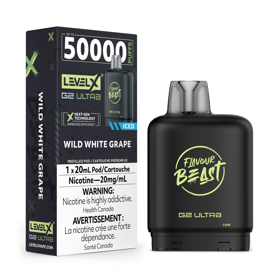 Level X G2 Ultra Pod - Flavour Beast - Wild White Grape
