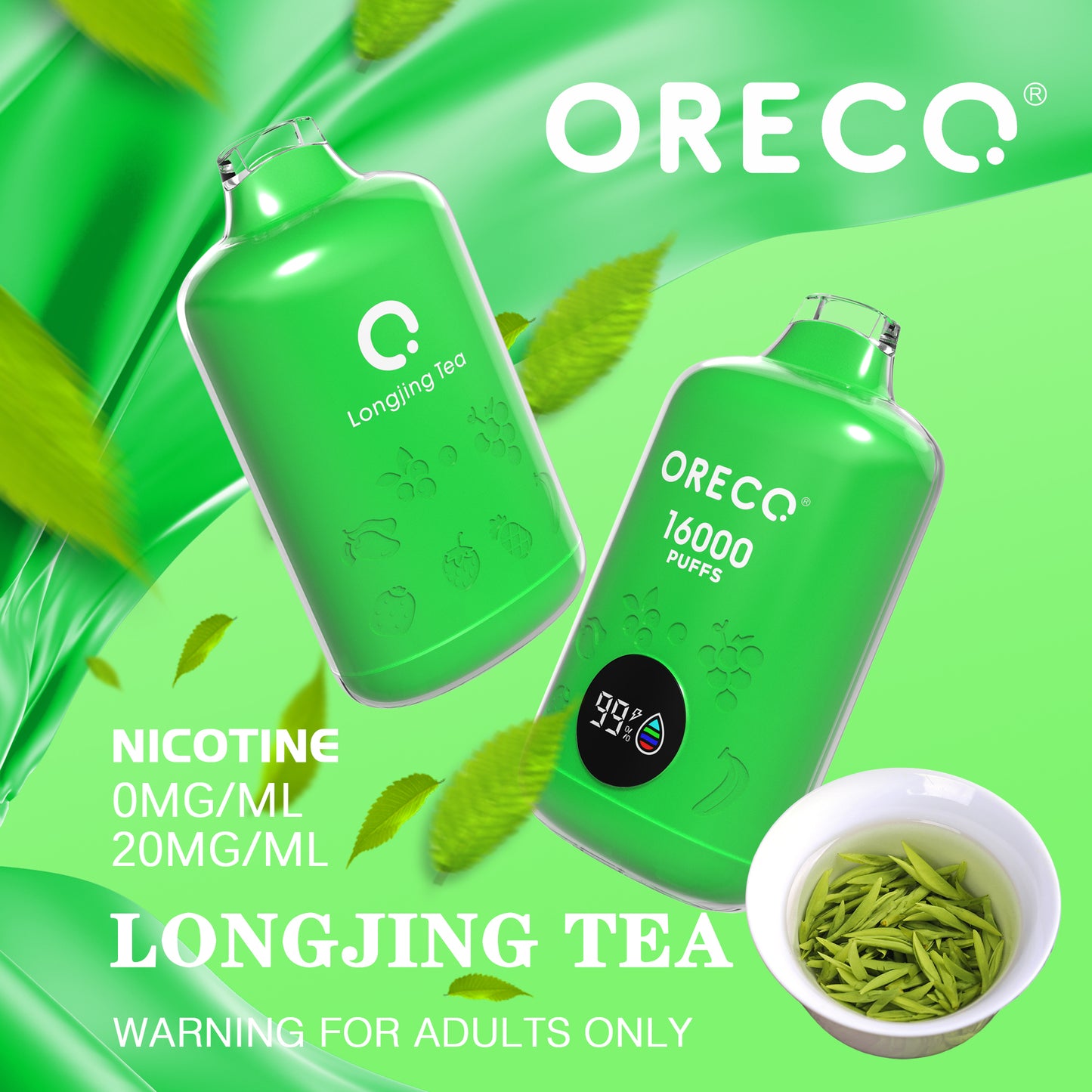 Longjing Tea 16000 (2% Nicotine)