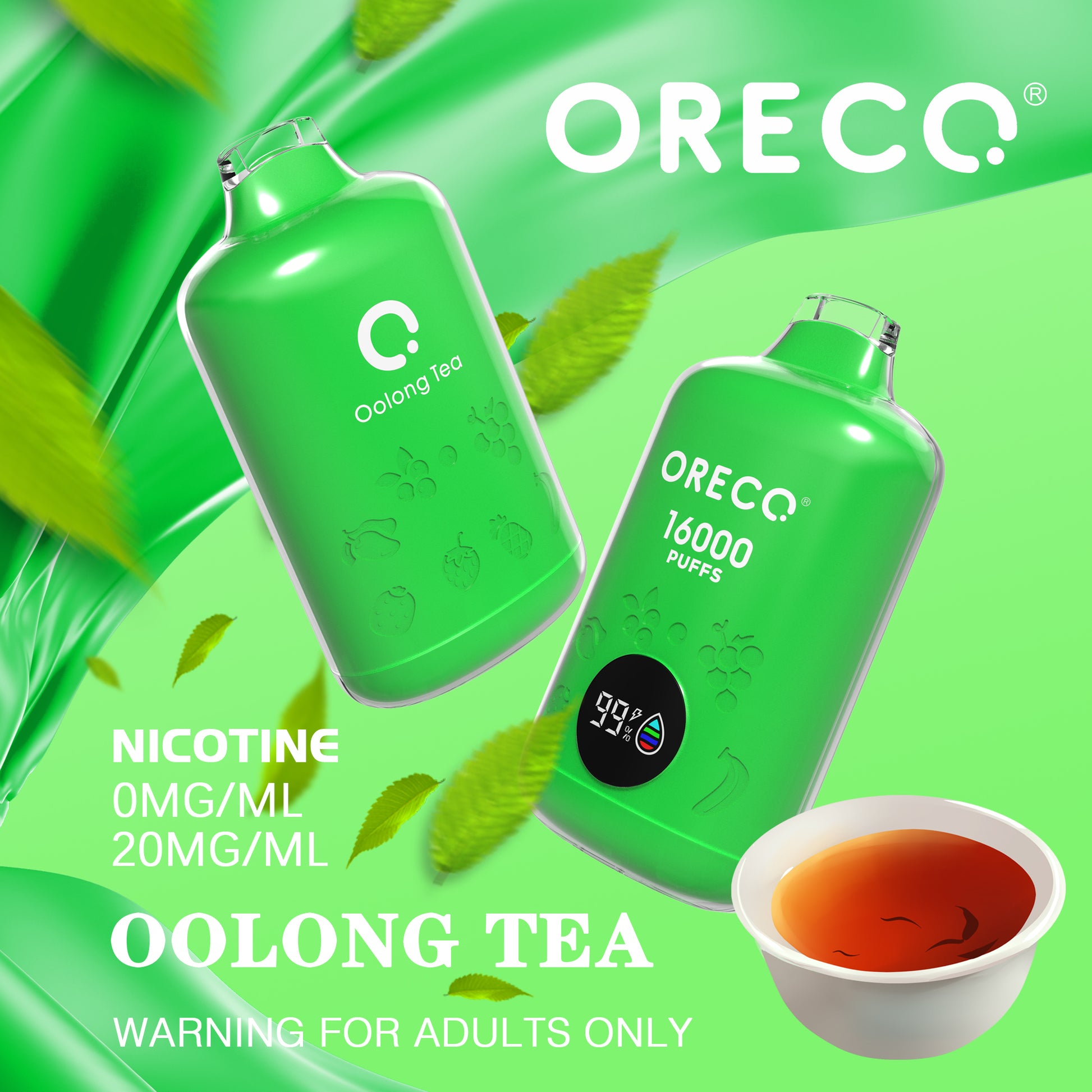 Oolong Tea 16000 (Nicotine Free) A Vape Oolong Tea 16000 (Nicotine Free) A Vape