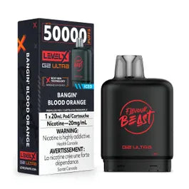 Level X G2 Ultra Pod - Flavour Beast - Bangin' Blood Orange