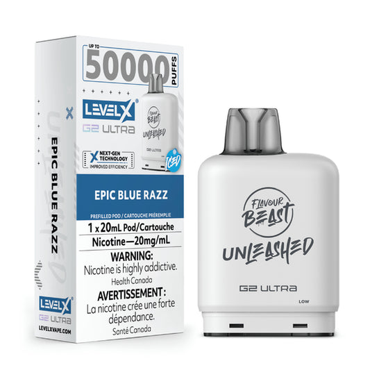 Level X G2 Ultra Pod - Flavour Beast Unleashed: Epic Blue Razz