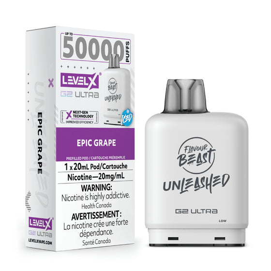 Level X G2 Ultra Pod - Flavour Beast Unleashed: Epic Grape