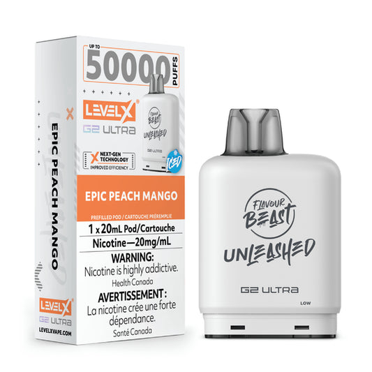 Level X G2 Ultra Pod - Flavour Beast Unleashed: Epic Peach Mango